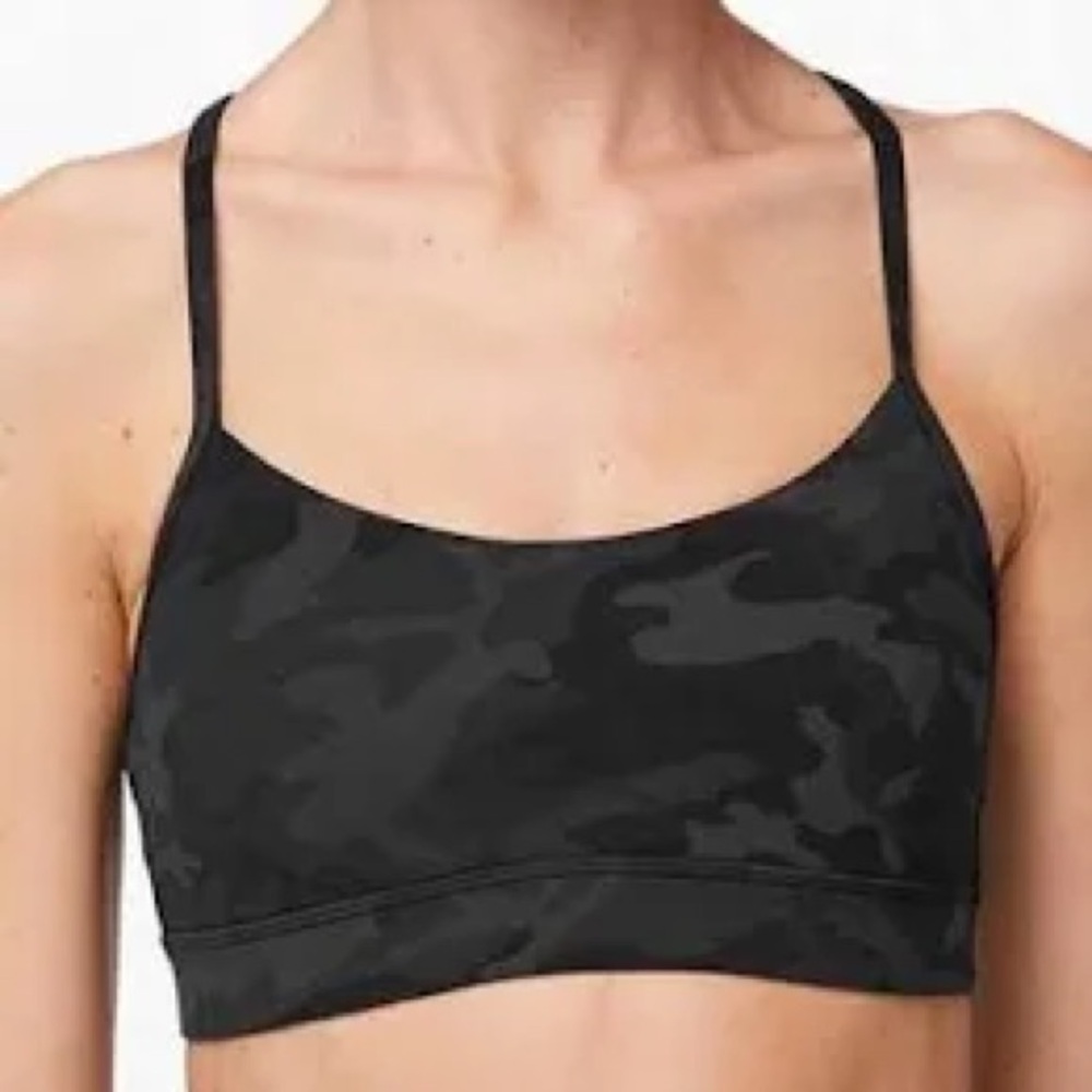 Lululemon Black Camouflage Sports Bra